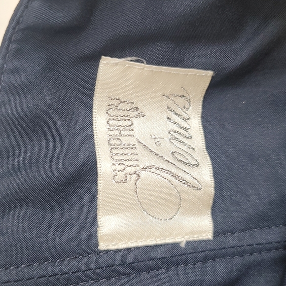 Symphony of Venus dark blue prom wedding chiffon gown sz 12 - Picture 10 of 15